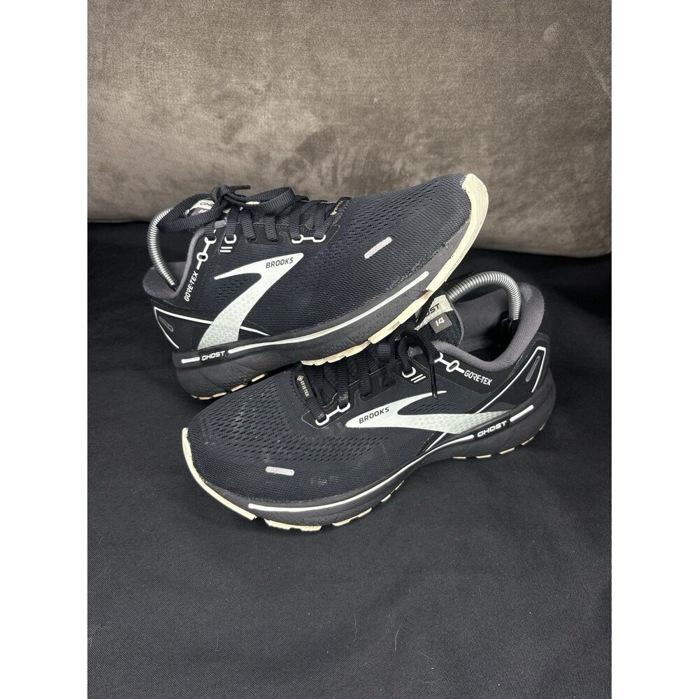 Brooks Women's Ghost 14 Black Aqua Goretex Running Athletic Shoes Size US 9.5